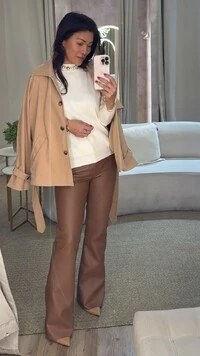 Camisa Tricoline Caroline Punhos Com Flor Em Strass