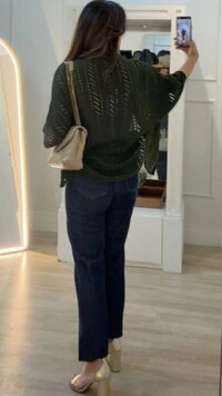 Kimono Tricot Vazado Fabi Mangas 3/4