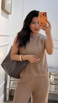 Blusa Regata Tricot Natasha Gola Careca