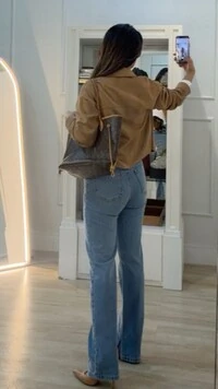 Jaqueta de Suede Luna Com Gola