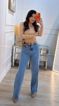Blusa Tricot Canelado Joyce Recorte Vazado Em V No Busto