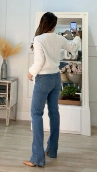 Blusa Tricot Trançados Pela Peça Briana Mangas Bufantes