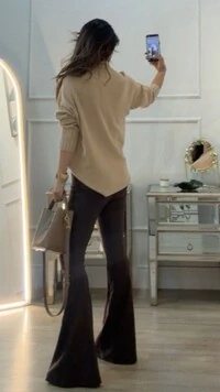 Blusa Poncho tricot Simone Gola Alta