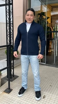 Suéter Tricot Pedro Gola Alta Zíper Frontal