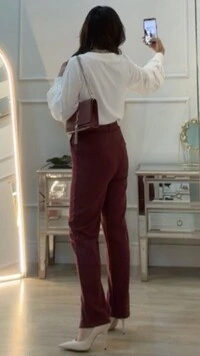 Calça Texturizada Marcia Zíper Na Barra