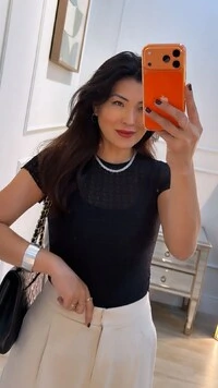 Blusa De Renda Mangas Curtas Cibelle Drapeado Lateral