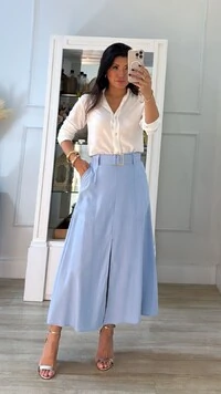 Camisa Viscose Kylie Com Botões Resinados Com Brilho