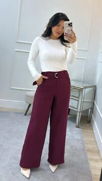 Blusa Tricot Gola Careca Sandra Texturas Frontais