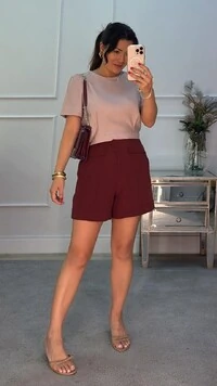 Blusa Cropped Twill Mangas Princesa Barbara Pregas No Barrado