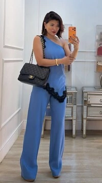 Calça Pantalona Thainá Alfaiataria