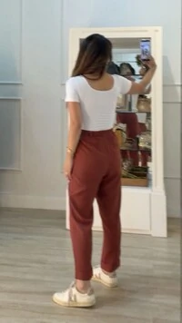 Blusa Suplex Decote Em U Brooke Mangas Curtas