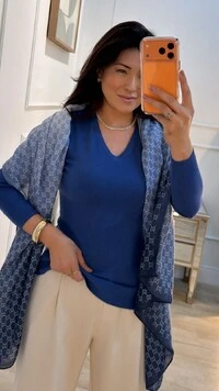 Lenço Estampa Monogramada