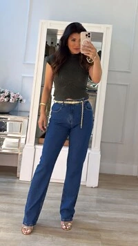 Blusa Tricot Com Entremeios Gola Alta Sandy Punhos E Barrado Ondulados