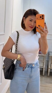 Blusa Muscle Malha Canelada Sheila Gola Alta