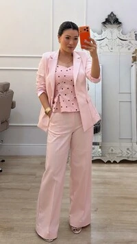 Blusa Regata Peplum Estampa Poá Eloah Decote Coração