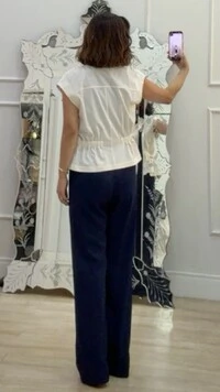 Blusa Colete Alfaiataria Daisy botões Forrados