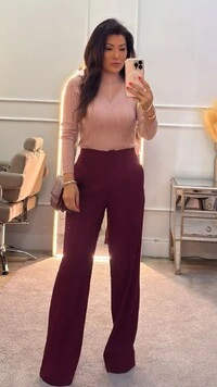 Blusa Cacharrel Tricot Peonia Com Gola Tule