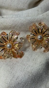 Brinco Grande Flor Furta-Cor