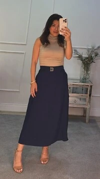 Blusa Regata Lastex Pry Gola Alta