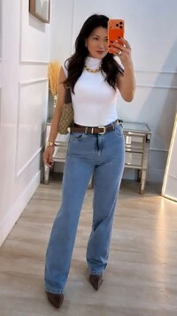 Blusa Muscle Canelada Larissa Gola Alta