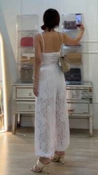 Calça Alladin Em Renda Jasmine Elástico Na Pala