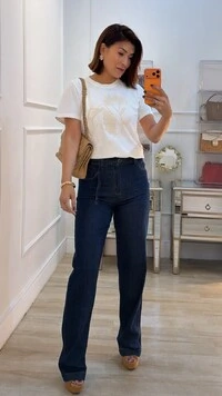 Blusa De Malha Yasmin Bordado Frontal