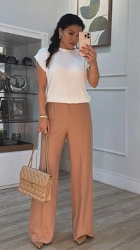 Blusa Ampla Tricot Julie Gola Canoa