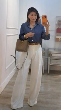 Camisa Jeans Denin Fabiola Botões Prata