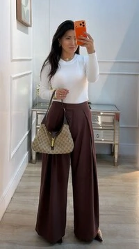 Blusa Tricot Canelada Jordana Mangas Longas