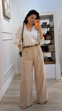 Maxi Camisa Detalhe De Pregas Nos Punhos E Posterior