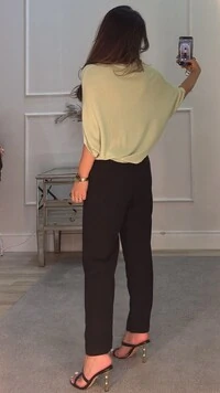 Blusa Ampla Canelado Horizontal Lili