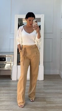 Twin Set Tricot Sheyla Com Entremeios Blusa Regata & Cardigan