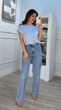 Blusa Ampla Karine Laterais Com Drapeado