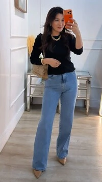 PRÉ-VENDA DATA ESTIMADA PARA O DIA 09/06 Blusa Tricot Punhos Largos Lavínia Detalhe Nervura Frontal 