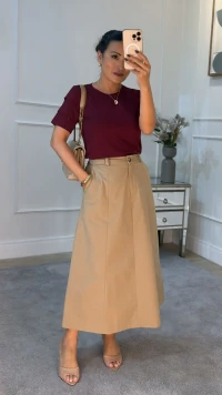Blusa De Malha Noemi Mangas 3/4 Com Recortes