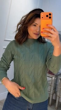 Blusa Tricot Rosangela Trançados Frontais