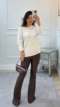 Calça Flare Pilar Power Pala Tripla
