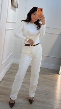 Blusa De Malha Drapeado Lateral Mila Mangas Longas