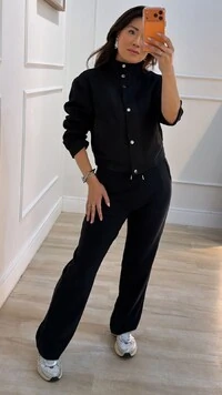 Jaqueta Casaco Curto Suede Jane Martingale Nos Punhos