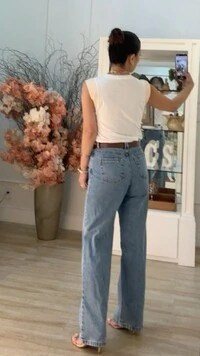 Blusa Regata Denise Punhos Bicolor