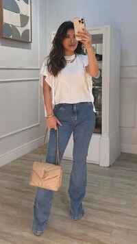 Blusa Mangas De Babado Dayane Amarração Lateral