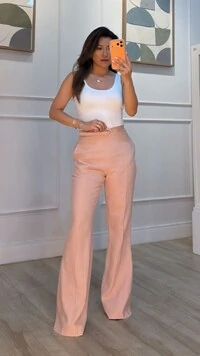 Regata Malha Decote Em U Aline Alças Largas