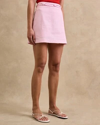 Shorts Saia Caroline Pala Larga Detalhe Corda Transpassado