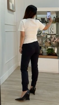 Calça Jogger Pala Larga Sheila Pregas No Barrado