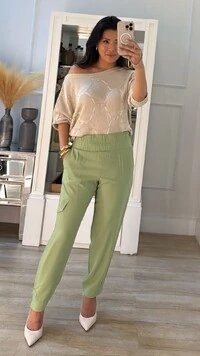 Blusa Morcego Tricot Nádia Punhos Largos Canelados