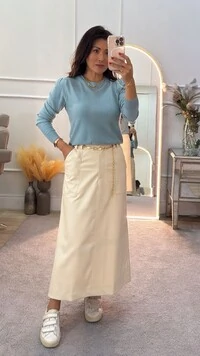 Blusa Tricot Sophie Mangas Longas Princesa E Detalhes De Mini Losangos