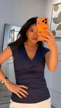 Blusa Cachequer Suplex Gisele Drapeado Lateral