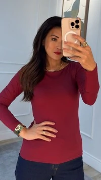 Blusa Básica Suplex Talita Decote Canoa