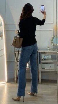 Blusa Tricot Gola Alta Samantha Punhos E Barrado Texturas Entrelaçadas