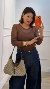 Blusa De Tule Maysa Mangas Longas
